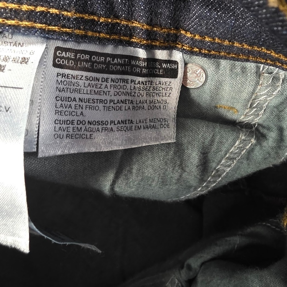 Levis 512 Perfectly Slimming Bootcut Jeans Dark Wash Indigo Womens 14M -W32 L32 - Picture 10 of 14